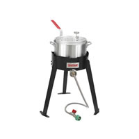 Bayou Classic Outdoor High Pressure Fish Cooker With Aluminum Fry Pot - 14"w - 10 psi (2212) / Bayou Classic Outdoor High Pressure Fish Cooker W