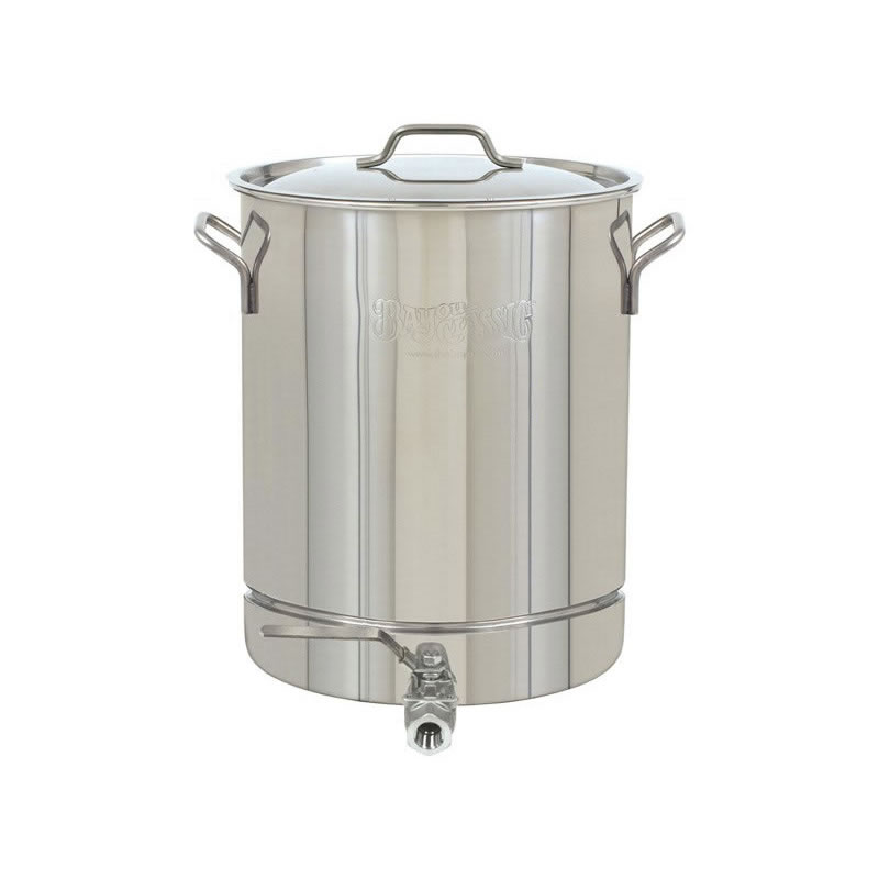 Bayou Classic 8 Gallon Stainless Steel Stockpot w/ Spigot & Lid (1032) Stainless Steel Turkey Fryer Pot With Spigot